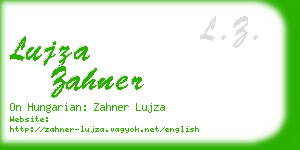 lujza zahner business card